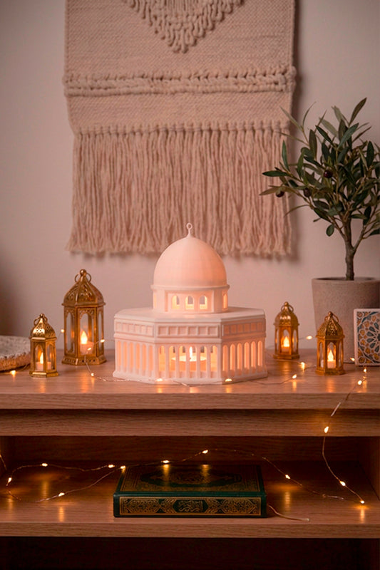 Ramadan & Eid Decoration | Al-Aqsa Dome of the Rock Modern Lantern | Mosque | Islamic Decor