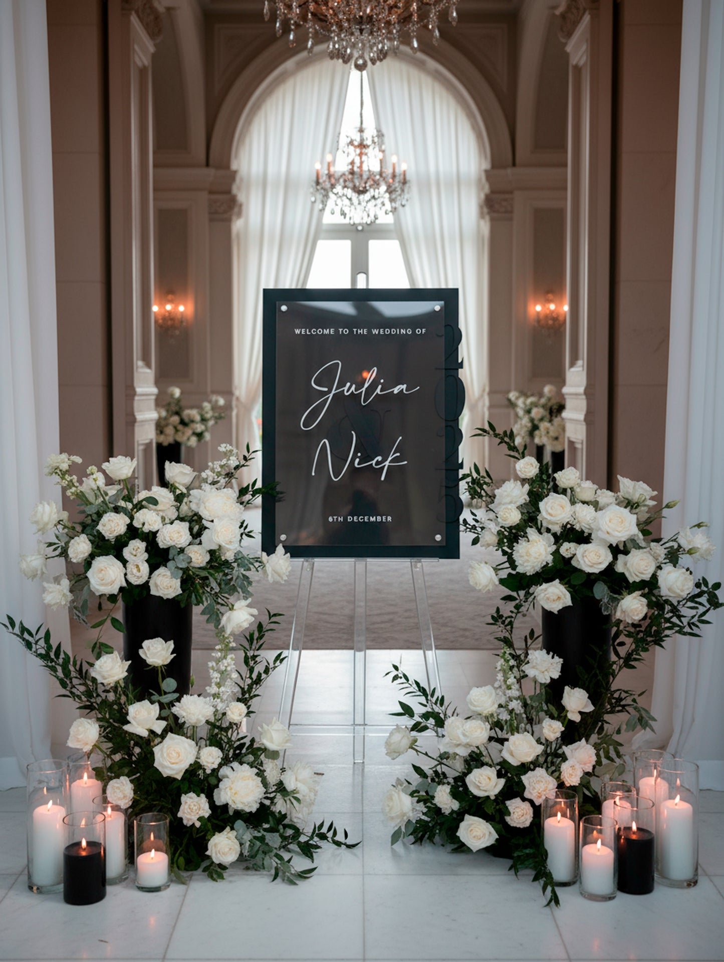 Dual Layer 3D Wedding Welcome Sign - Maribel | Engagement | Laser Cut Acrylic