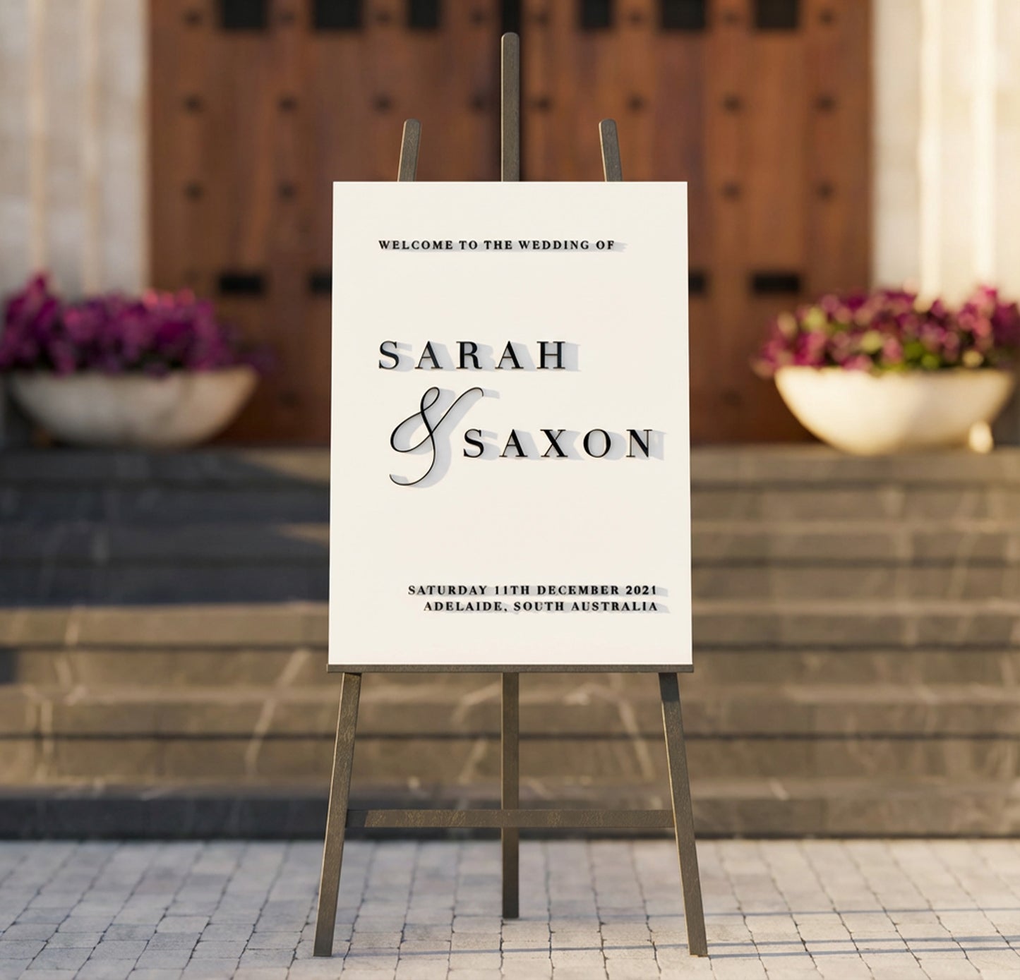 Personalised 3D Wedding Welcome Sign | Engagement | Laser Cut Acrylic