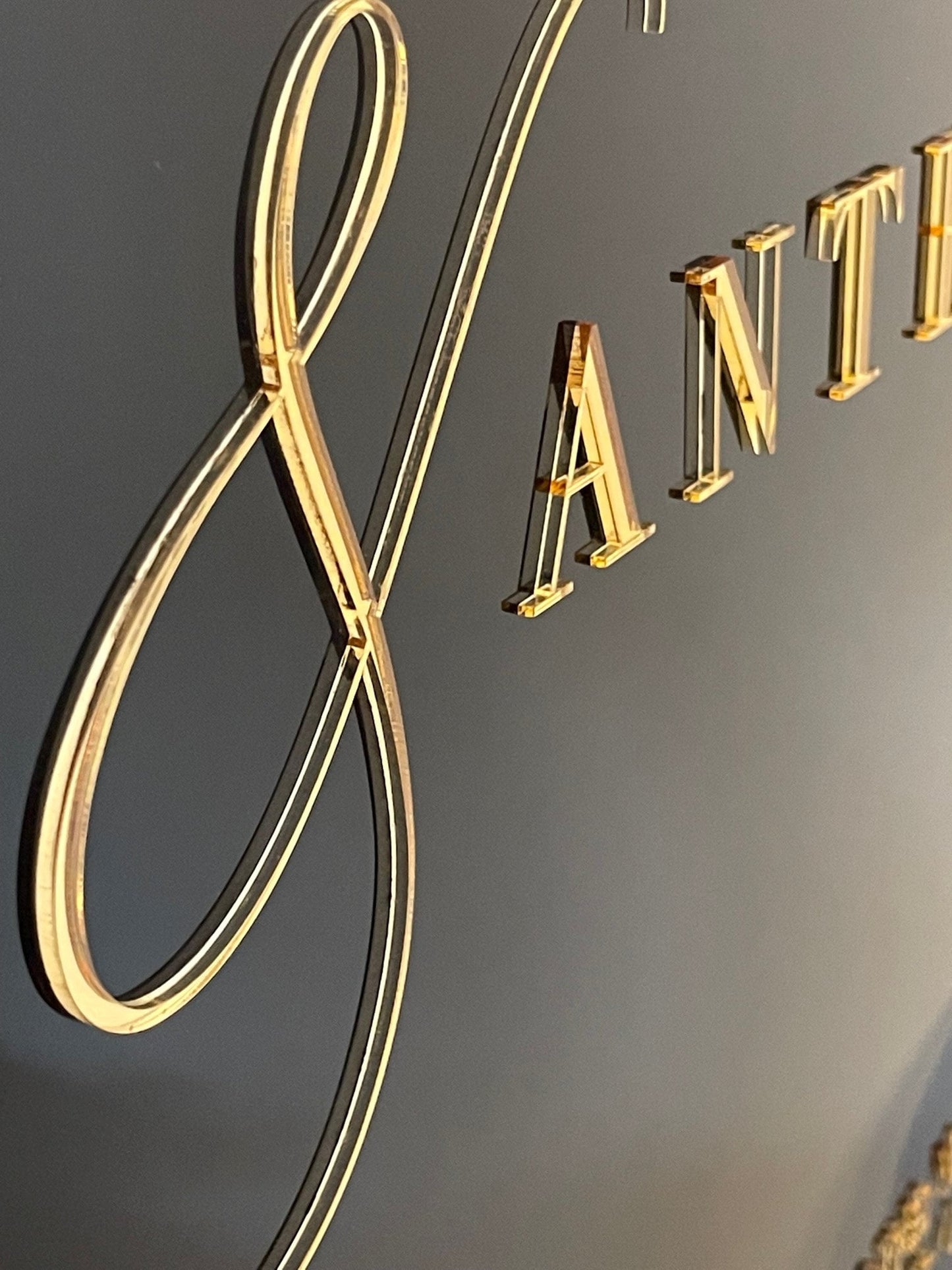 Personalised 3D Wedding Welcome Sign | Engagement | Laser Cut Acrylic