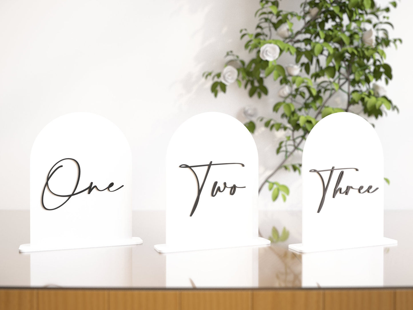 Personalised 3D Table Numbers | Engagement | Laser Cut Acrylic