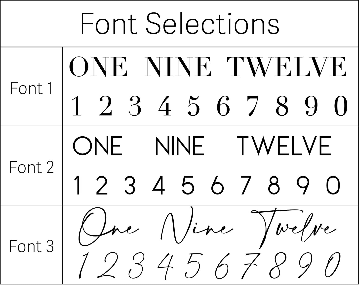Personalised 3D Table Numbers | Engagement | Laser Cut Acrylic