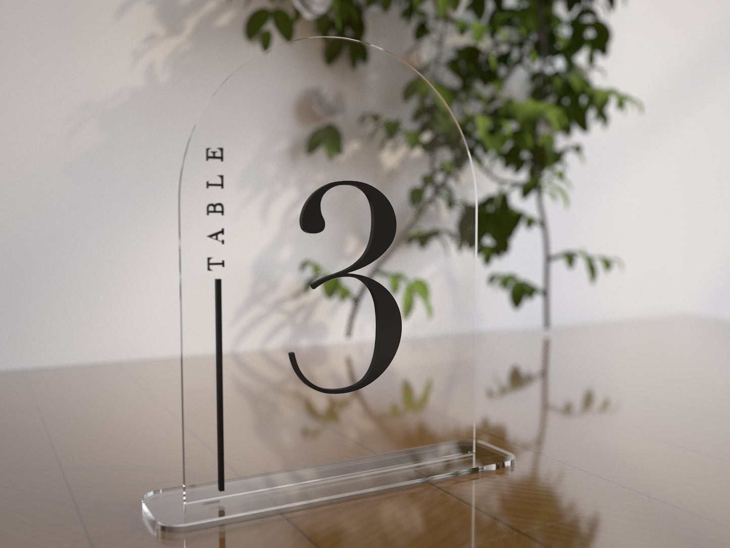 Personalised 3D Table Numbers | Engagement | Laser Cut Acrylic