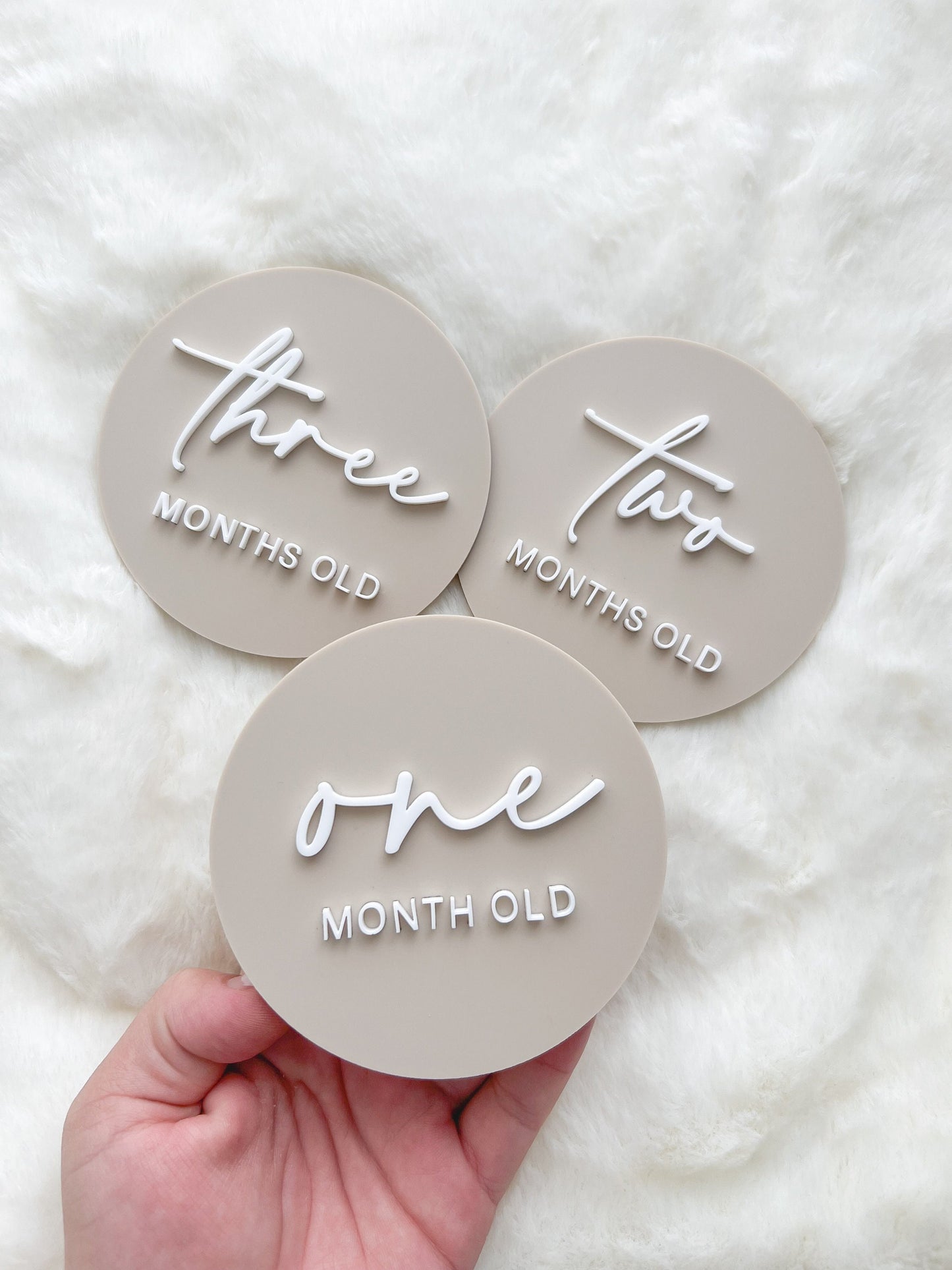 Baby Milestone Plaques | Baby Photo | Baby Shower Gift | Acrylic