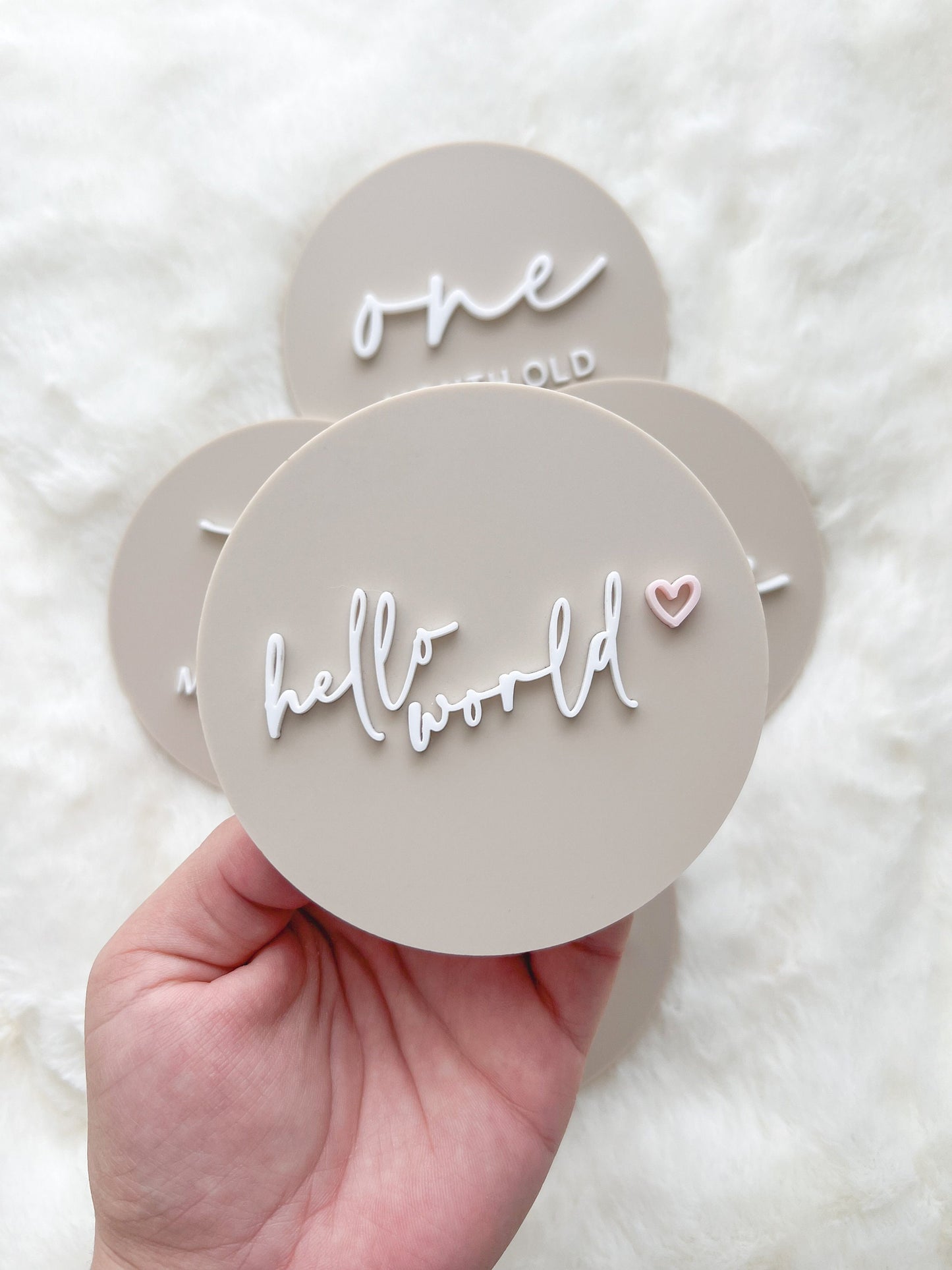 Baby Milestone Plaques | Baby Photo | Baby Shower Gift | Acrylic