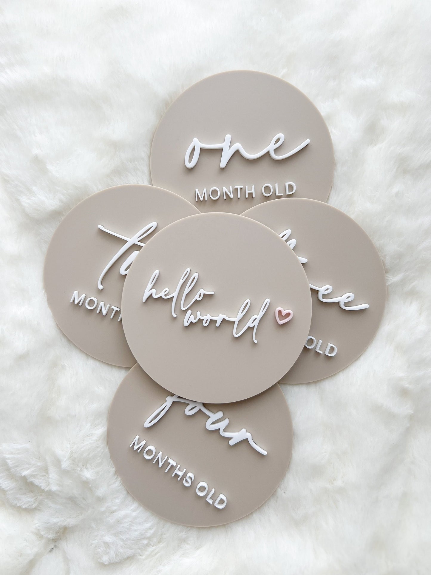 Baby Milestone Plaques | Baby Photo | Baby Shower Gift | Acrylic
