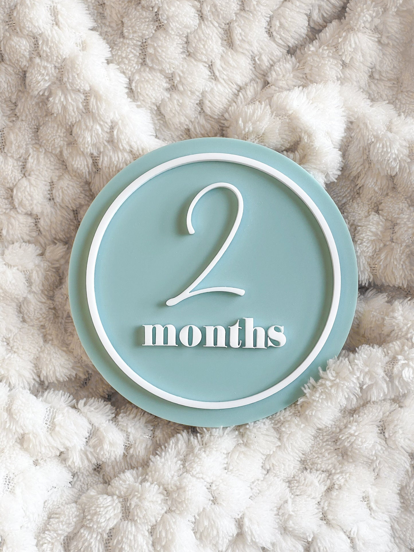 Elegant Monthly Baby Milestone Plaques | Baby Photo | Baby Shower Gift | Acrylic