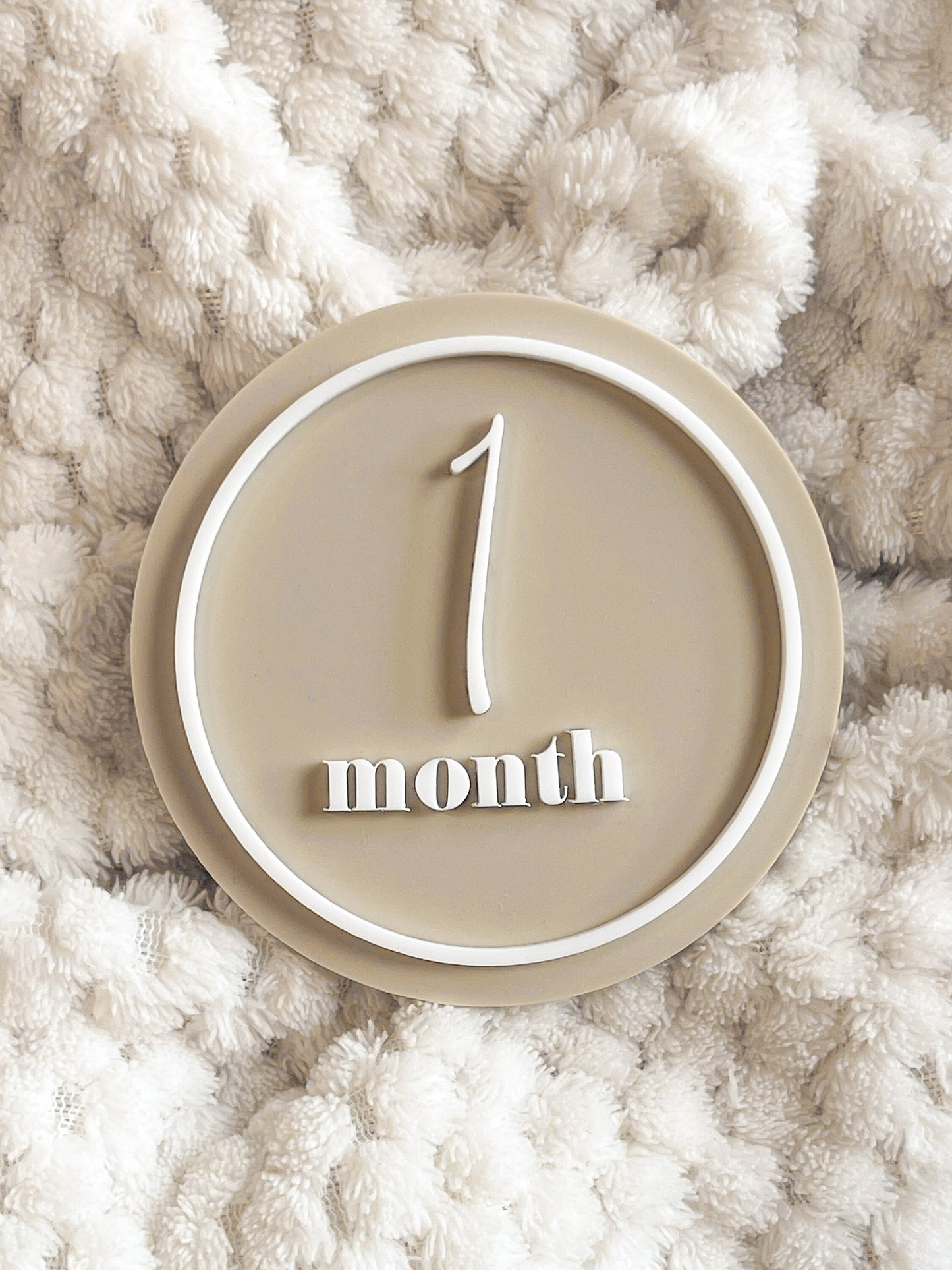 Elegant Monthly Baby Milestone Plaques | Baby Photo | Baby Shower Gift | Acrylic