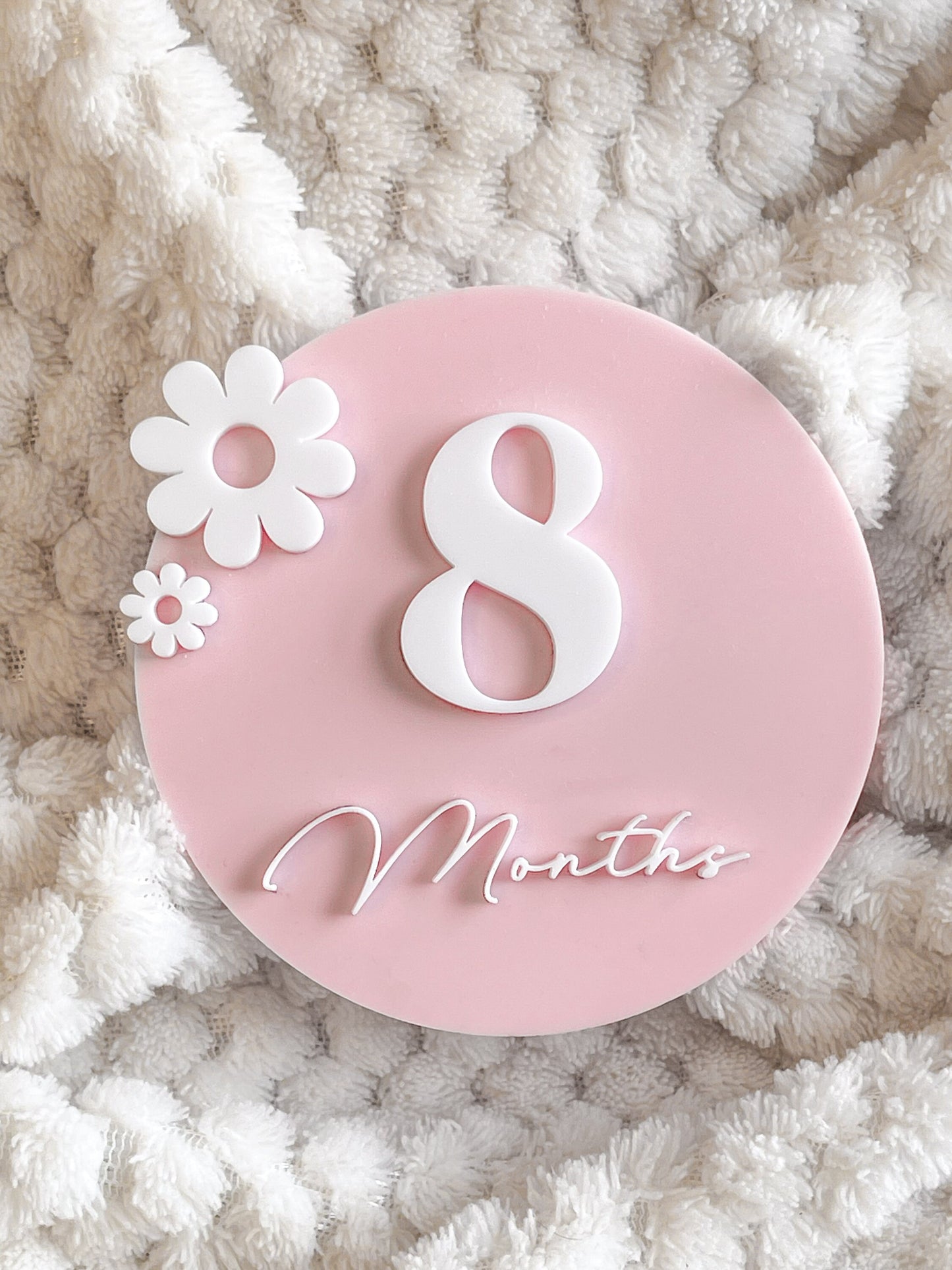 Colorful Monthly Baby Milestone Plaques | Baby Photo | Baby Shower Gift | Interchangeable | Acrylic