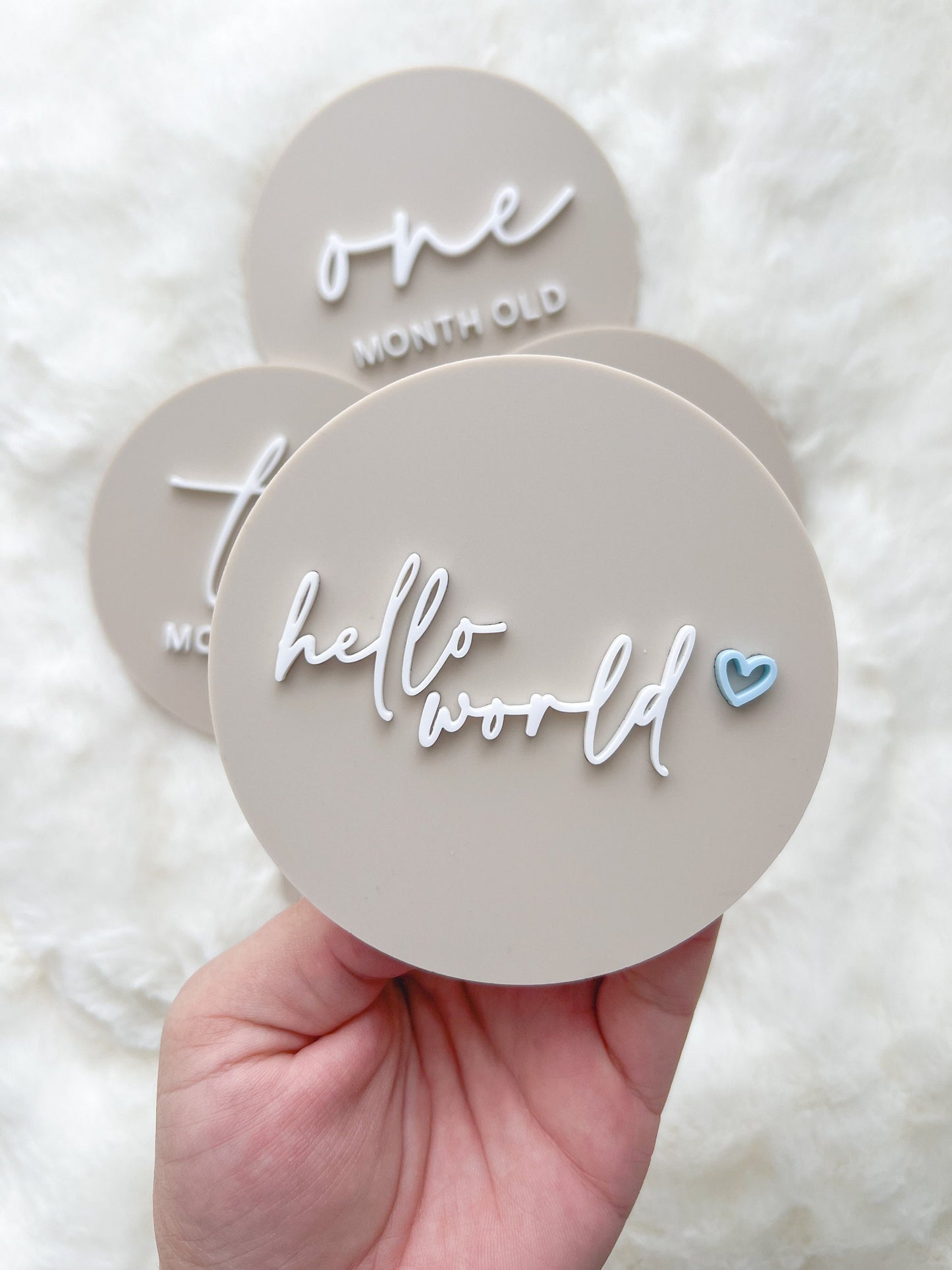 Baby Milestone Plaques | Baby Photo | Baby Shower Gift | Acrylic