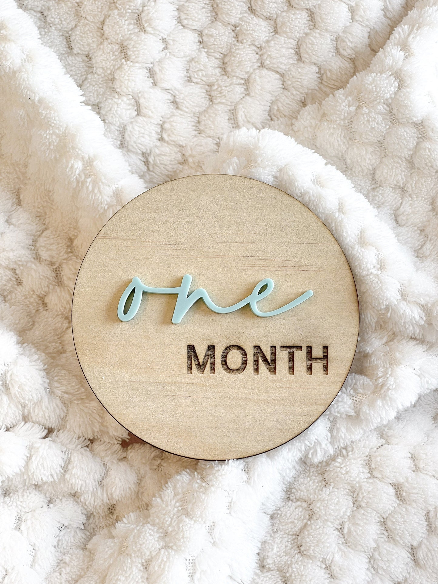 Wooden Baby Milestone Plaques | Baby Photo | Baby Shower Gift | Acrylic & Wood