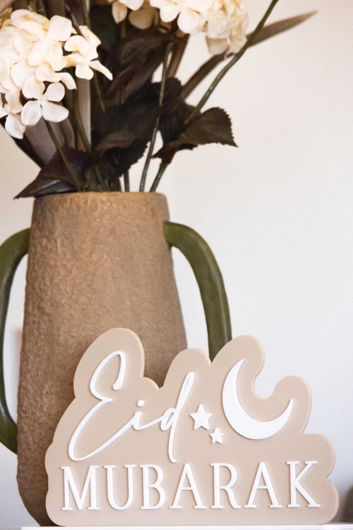 Eid Mubarak Sign | 3D Layered | Ramadan Decor | Islamic Home Deco | Crescent Moon and Stars | Eid Gift